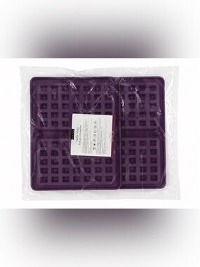 Epicure Silicone Waffle Mold Purple | Makes  6Waffles | New in Package